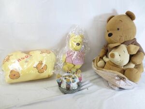 【まとめ売り 中古品】 ディズニー プーさん のみ クッション ぬいぐるみ オルゴール グッズセット