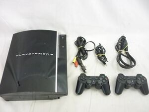 【同梱可】中古品 ゲーム プレイステーション3 PS3本体 CECHL00 ジェットブラック 動作品 電源ケーブル 出力ケーブル