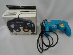 【同梱可】中古品 ゲーム ゲームキューブ アクセサリ-・周辺機器 DOL-003 エメラルドグリーン ブラック コントローラ