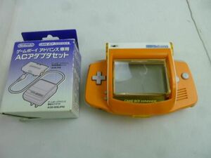 【同梱可】中古品 ゲーム ゲームボーイアドバンス 本体 AGB-001 オレンジ 動作品 ACアダプタセット付き