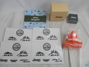 【同梱可】未使用 JEEP（ジープ）　オリジナル　ローテーションクロック 置時計 シリコンボトル ステッカー 等 グッ