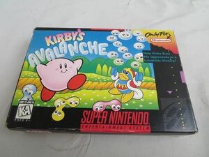 【同梱可】中古品 ゲーム スーパーファミコン ソフト SNES kirby’s avalanche カービィアバランチ 海外版 取扱説明書