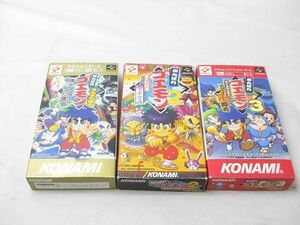 【同梱可】中古品 ゲーム スーパーファミコン ソフト がんばれゴエモン1 2 3点 グッズセット