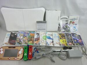 【同梱可】中古品 ゲーム Wii U 本体 WUP-101 ホワイト 32GB 動作品 ソフト Wii Fit U 等 グッズセット