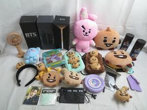 【同梱可】中古品 韓流 防弾少年団 BTS ジョングク SUGA 他 BT21 ぬいぐるみ ポーチ ミニフォトカード ペンライト ve