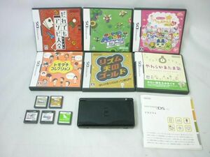 【同梱可】中古品 ゲーム ニンテンドーDS 本体 DS Lite USG-001 ブラック 動作品 ソフト スーパーマリオ64 DS 等 グ