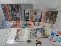 【同梱可】中古品 アニメ 鬼滅の刃 ワンピース 他 タオル クリアファイル アートボード コースター 等 グッズセット_画像1