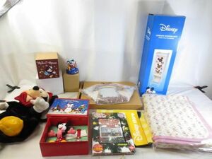 【まとめ売り 中古品】 ディズニー ミッキー 他 クリスマス 腕時計 収納ボックス DVD 等 グッズセット