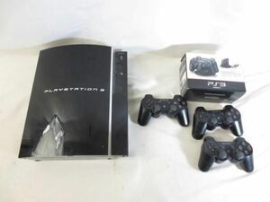 【同梱可】中古品 ゲーム プレイステーション3 PS3本体 CECHA00 ブラック 動作品 初期化済み コントローラー 充電ス