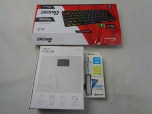 【同梱可】中古品 家電 HYPERX Alloy Origins 60 ゲーミングキーボード ワイヤレスレシーバー 等 3点 グッズセット