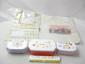 【同梱可】未開封 韓流 防弾少年団 BTS BT21 シール容器 お弁当箱 箸箱セット トートバッグ 等 グッズセット