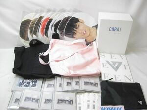 【同梱可】中古品 韓流 SEVENTEEN ウォヌ ジョシュア ミンギュ OFFICIAL FANCLUB 3RD CARAT WE MAKE YOU CD うちわ