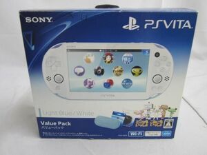 【同梱可】中古品 ゲーム PS Vita 本体 PCH-2000 ライトブルー/ホワイト 動作品 バリューパック