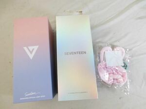 【同梱可】中古品 韓流 SEVENTEEN オフィシャルライトスティック 1 2 ペンライト 動作品 ボンボンイ ペンライトカバ