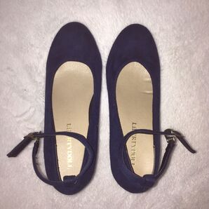 リベリティドール パンプス ネイビー 日スエード素材、日数限定価格