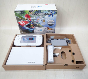 任天堂 Nintendo Wii U マリオカート 8 セット shiro 32GB WUP-S-WAGH 中古 D492