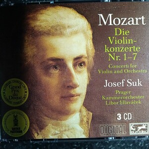 l（eurodisc 3CD）スーク　モーツァルト　ヴァイオリン協奏曲（全集）Josef Suk Mozart Violin Concertos