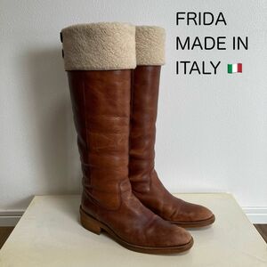 FRIDA 牛革 レザー ロングブーツ イタリア製 ドゥーズィエムクラス