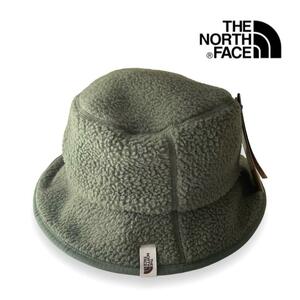 アメリカ限定！ 新品 ノースフェイス バケットハット L-XL バケハ ボア 帽子 THE NORTH FACE ビーニー ニット帽 カーキ キャスケット