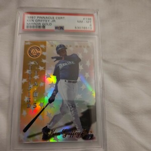 超激レア 1997 Pinnacle Certified Ken Griffey Jr グリフィーJr SSP MirrorGold ＃136 Mariners MLB レジェンド HOF スーパースター PSA8