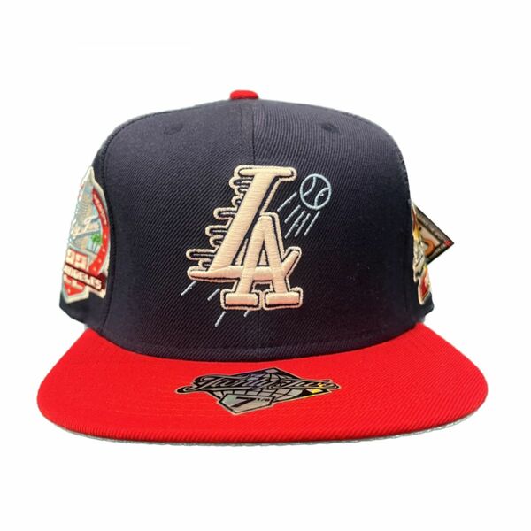  TWENTY TWO Snapback　LOS ANGELES グレー:レッド