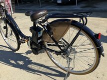 J12　美品！中古電動アシスト自転車 1円売切り！ ブリヂストン アシスタ 紺色 保証書・説明書付 配送エリア内は送料3800円でお届_画像7