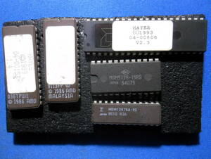  the US armed forces for repair electron parts microchip MBM10474A,MSM5128-15RS other total 5 piece 231206-3R