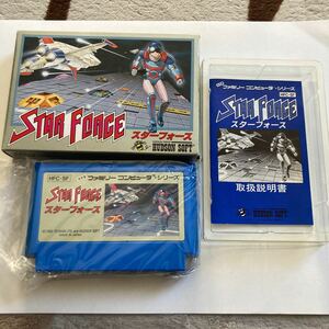 送料無料　FC ファミコン スターフォース 箱 説明書付 比較的綺麗です　FCソフト Famicom STAR FORCE HFC-SF NINTENDO HUDSON SOFT