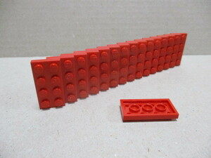 レゴ　パーツ　2×4プレート　赤16個　中古　ランクA~B