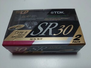 【未開封/現状品】TDK SR30 2本パック/カセットテープ/TYPEⅡ/ハイポジション