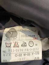 JPRESS ジェイプレス　チャコール　メンズ　ウールジャケット　表記サイズA5 ひ_画像10
