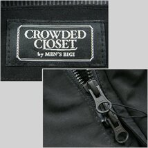 新品 【ダウン コート】CROWDED CLOSET by MEN’S BIGI オンオフ兼用 ブラック 黒 L ★340097 メンズビギ 秋冬_画像9