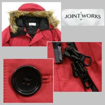 新品 JOINT WORKS 【N-3B】ダウン 撥水加工 コート エコファートリム M レッド 赤 ★342931 ジョイントワークス_画像10