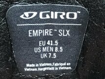 HL540 ジロ GIRO エンパイア EMPIRE SLX ビンディングシューズ SPD-SL 黒 EU41.5 EASTON EC90 ※ソールガリ傷_画像7