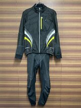 HH215 パールイズミ PEARL IZUMI 冬用 防風 サイクルジャケット 裏起毛 Mサイズ 上下セット ※毛玉あり_画像1