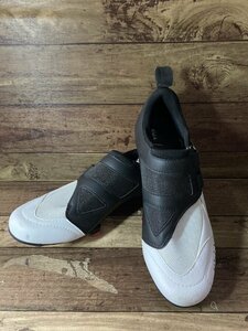 HI131 フィジーク FIZIK TRANSIRO R4 POWERSTRAP SHOES ビンディングシューズ 黒白 EU41.5 SPD-SL