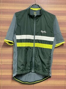 HJ357 ラファ Rapha MEN'S SHORT SLEEVE WINDBLOCK BREVET JERSEY 半袖 サイクルジャージ 緑 M