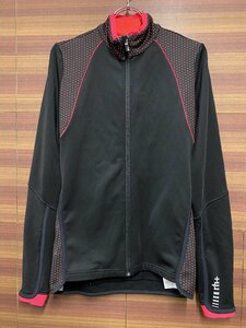 HI817 アールエイチプラス rh+ 長袖 サイクルジャケット 黒 ピンク レディース M