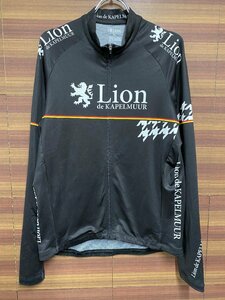 HH065 リオンドカペルミュール Lion de KAPELMUUR 長袖 サイクルジャージ 黒 WL