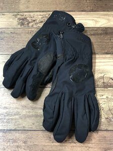 GX799 アソス assos fugu gloves 長指 クローブ 黒 S 裏起毛