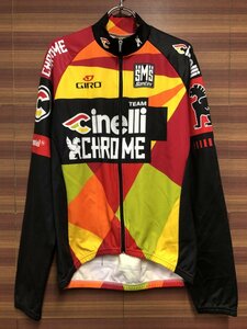 HI583 サンティーニ SANTINI サイクルジャージ 長袖 CINELLI CHROME L ※未使用