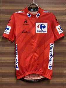 HK094 ルコックスポルティフ le coq sportif 半袖サイクルジャージ 赤 carrefour S