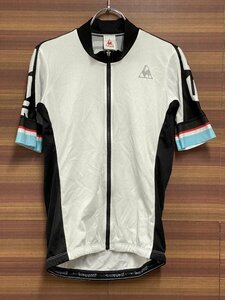 HK718 ルコックスポルティフ le coq sportif 半袖 サイクルジャージ 白 黒 M