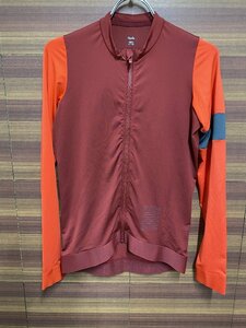 HK985 ラファ Rapha PRO TEAM LONG SLEEVE TRAINING JERSEY 長袖 赤 S ※擦れ