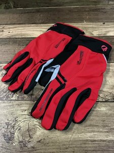 HJ023 パールイズミ PEARL iZUMi 長指 グローブ 赤 グレー M