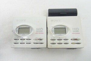 T077-J12-2553 SONY ソニー MD WALKMAN ウォークマン MZ-R91 ポータブルMDレコーダー 2点 現状品⑧