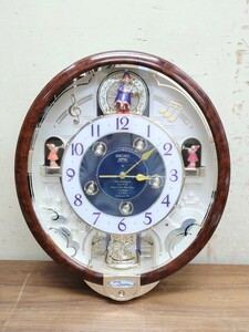 SEIKO セイコー からくり時計 電波時計 RE910B メロディ6曲 動作確認済み美品