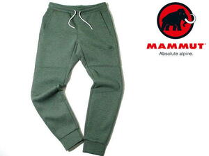 新品同様■ マムート　スウェットパンツ　Dyno 2.0 Pants AF　グリーン　Mサイズ　MAMMUT　スイス　アウトドア　テックフリース　メンズ