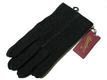 新品■ 安い！　即決　ボルサリーノ　ウール　手袋　黒　ブラック　グローブ　Borsalino　メンズ　未使用　23cm　24cm_画像2