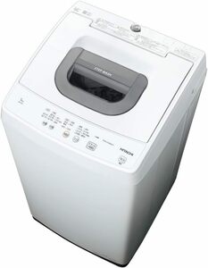 新品☆日立 全自動洗濯機 5kg ピュアホワイト 風脱水 槽洗浄 予約機能付　送料無料48